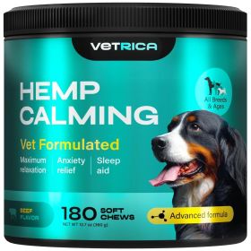 Pet Supplies Calming Chews for Dogs Chamomile Extract 180 Soft Chews for Dogs Separation Support Anxiety Support