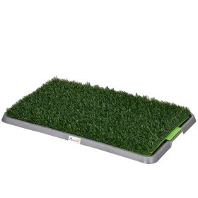Artificial Grass Pee Pad for Dogs Potty Training, 26" x 16", Green
