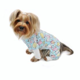 Ultra Soft Plush Minky Funny Sheep Pajamas (Color: light blue, size: Xl)