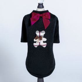 Burberry Dog Tee (Color: Black, size: MD)