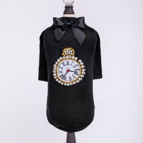 Tmeless Dog Tee (Color: Black, size: XS)