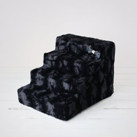 Luxury Pet Stairs (Color: Black Diamond, size: 4- Step)