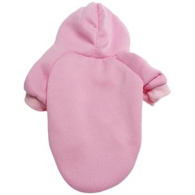 Pet Sweatshirt With Hoodie; Machine Washable Sweater For Dogs Puppies Sweater Clothes Apparel (Color: Pink, size: Xl)