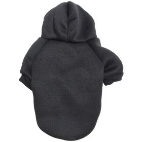 Pet Sweatshirt With Hoodie; Machine Washable Sweater For Dogs Puppies Sweater Clothes Apparel (Color: Black, size: Xl)