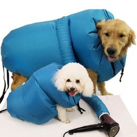 Dog Drying Coat; Pet Drying Bag Use With Dog Blower Grooming Dryer; Protable Fast Easy Blower (size: Xl)