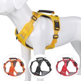 No Pull Pet Harness For Dog & Cat; Adjustable Soft Padded Large Dog Harness With Easy Control Handle (Color: Red, size: Xl)