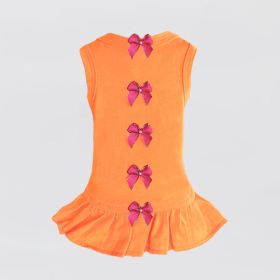 Summer Dreams Dog Dress (Color: Orange, size: MD)