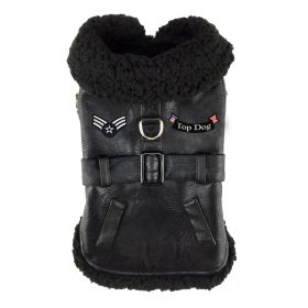 Top Dog Flight Harness Coat by Doggie Design (Color: Black, size: 2X-Large)