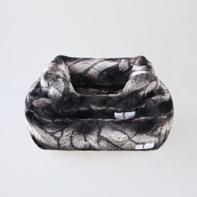 Deluxe Dog Bed (Color: Chinchilla, size: LG)