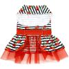 Cherry Stripe Harness Dress with Matching Leash