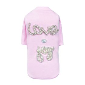 Love n Joy Tee (Color: Baby Pink, size: LG)