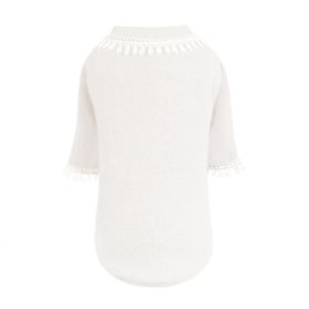 Heavenly Kiss Dog Sweater (Color: Cream, size: LG)